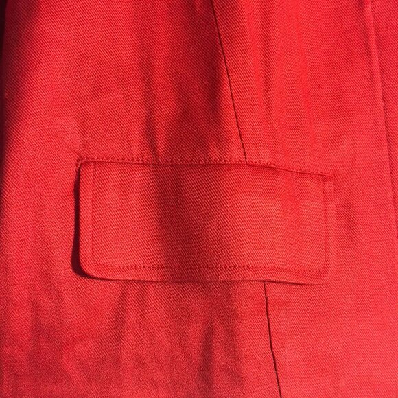 CAbi 5472 Red Valentine Linen Blend Suit – Jacket L & Pants 10 - Picture 7 of 15